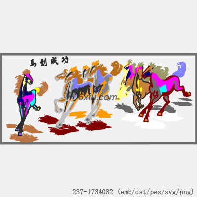 svg矢量绣花图下载