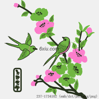 svg矢量绣花图下载