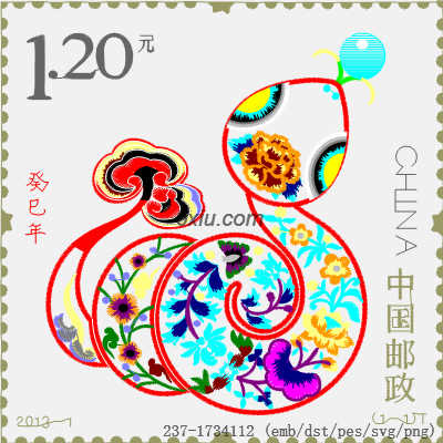 svg矢量绣花图下载