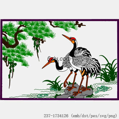 svg矢量绣花图下载