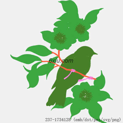 svg矢量绣花图下载