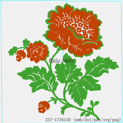 svg矢量绣花图下载