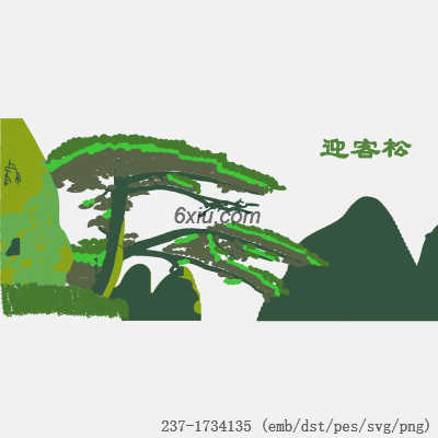 svg矢量绣花图下载