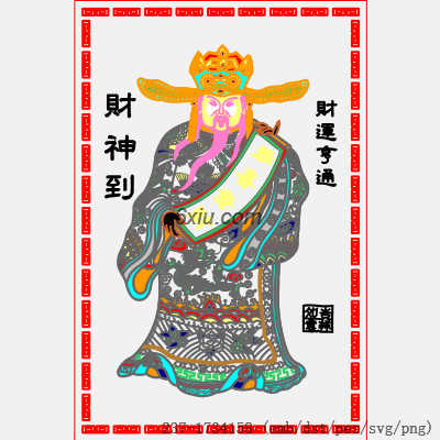 svg矢量绣花图下载