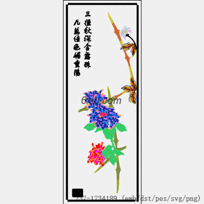 svg矢量绣花图下载