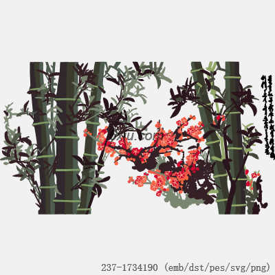 svg矢量绣花图下载