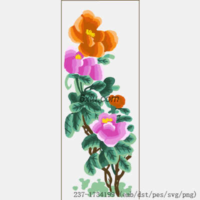 svg矢量绣花图下载