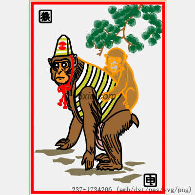 svg矢量绣花图下载