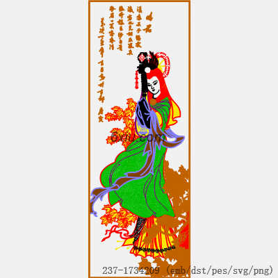 svg矢量绣花图下载
