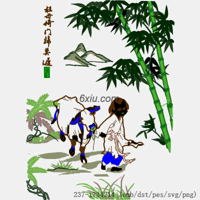svg矢量绣花图下载