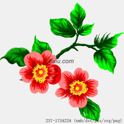 svg矢量绣花图下载