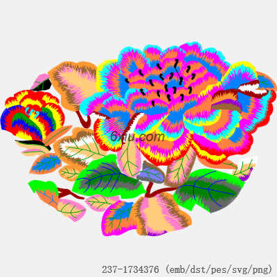 svg矢量绣花图下载