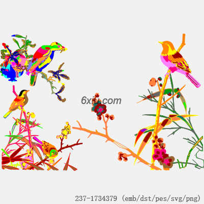 svg矢量绣花图下载