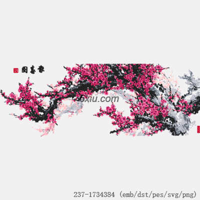 svg矢量绣花图下载