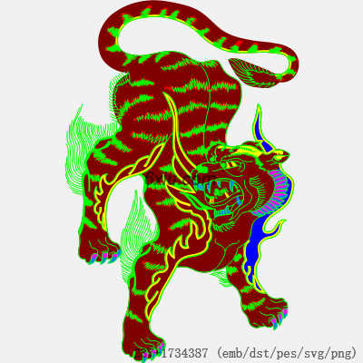 svg矢量绣花图下载