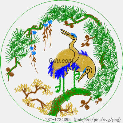 svg矢量绣花图下载