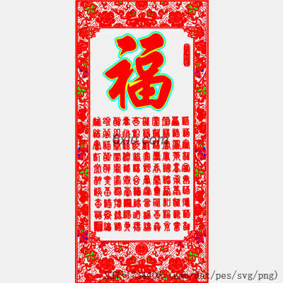 svg矢量绣花图下载