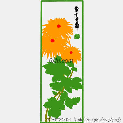 svg矢量绣花图下载