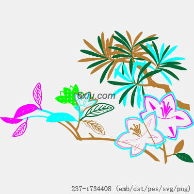 svg矢量绣花图下载