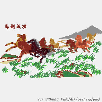 svg矢量绣花图下载