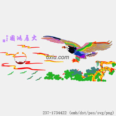 svg矢量绣花图下载