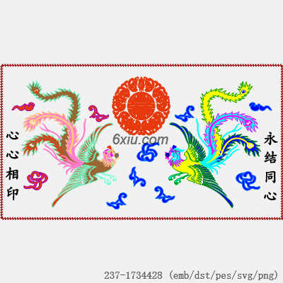 svg矢量绣花图下载