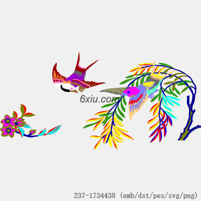 svg矢量绣花图下载