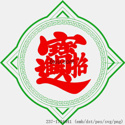 svg矢量绣花图下载