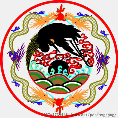 svg矢量绣花图下载