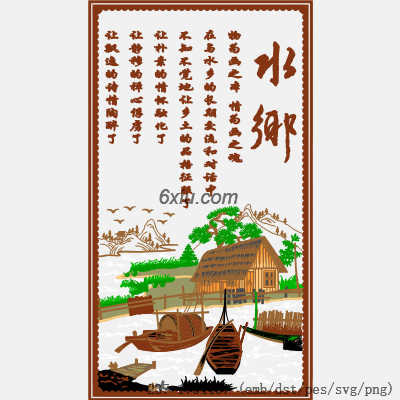 svg矢量绣花图下载