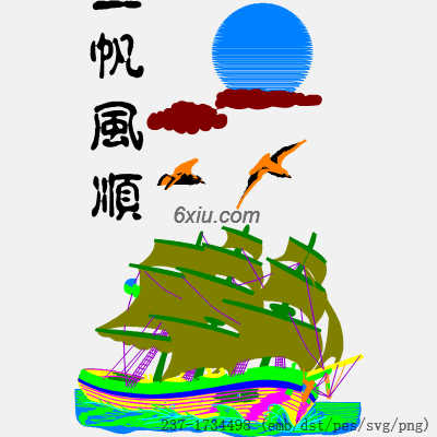 svg矢量绣花图下载