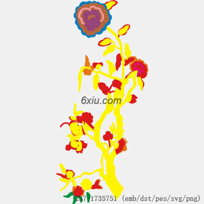 svg矢量绣花图下载