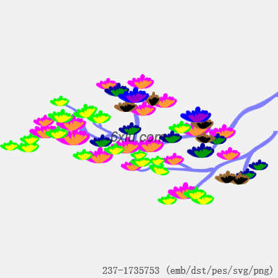 svg矢量绣花图下载