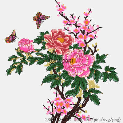 svg矢量绣花图下载