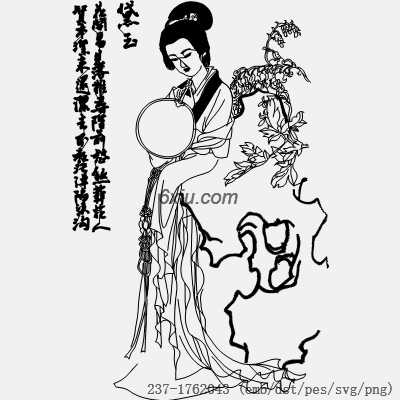 svg矢量绣花图下载