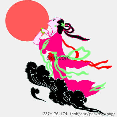 svg矢量绣花图下载