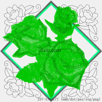 svg矢量绣花图下载