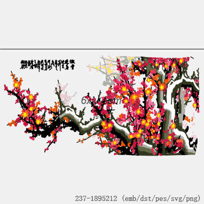 svg矢量绣花图下载