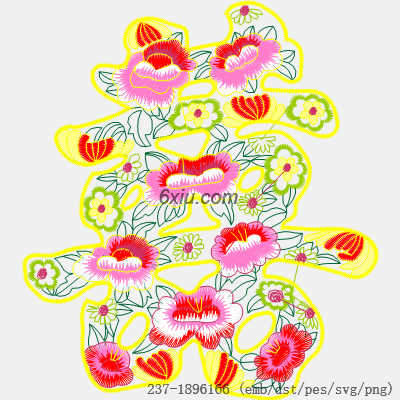 svg矢量绣花图下载