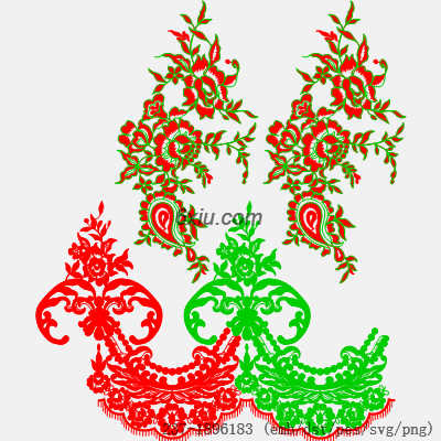 svg矢量绣花图下载
