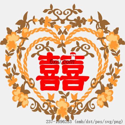 svg矢量绣花图下载