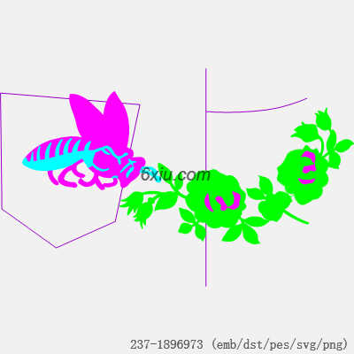 svg矢量绣花图下载