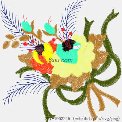 svg矢量绣花图下载
