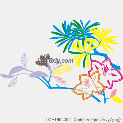 svg矢量绣花图下载