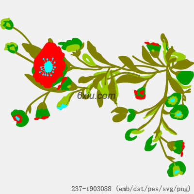 svg矢量绣花图下载