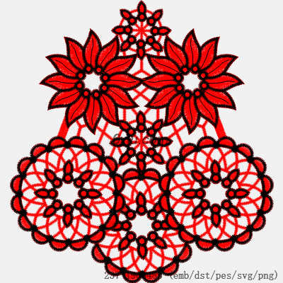 svg矢量绣花图下载