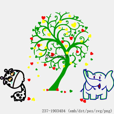 svg矢量绣花图下载