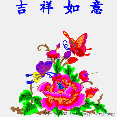 svg矢量绣花图下载