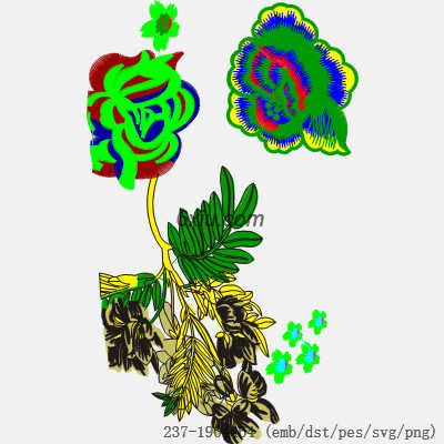 svg矢量绣花图下载