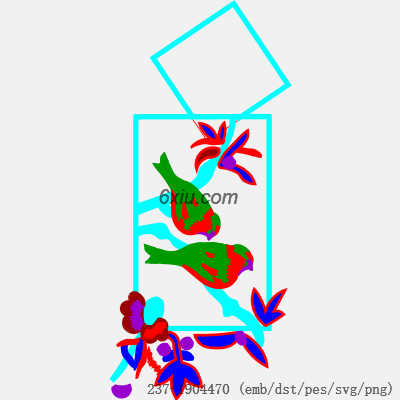 svg矢量绣花图下载
